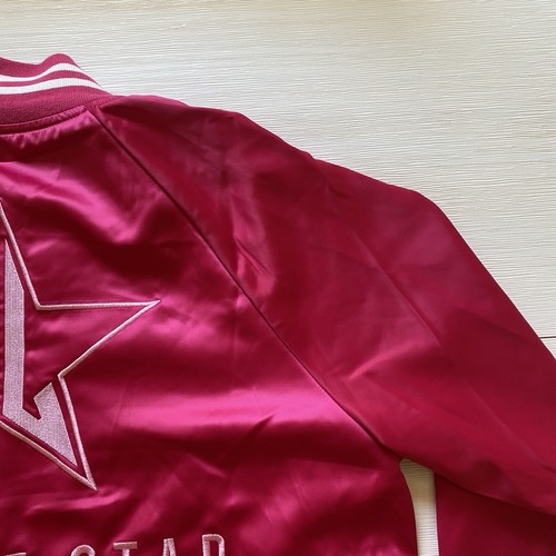 Jeffree Star Cosmetics Jacket Sz XS Pink Satin Varsity Bomber NWOT Fashion - Picture 3 of 19