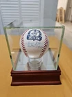 Derek Jeter 3,000th Hit Signed Baseball Dual Auth MLB Steiner Display Case Incl.