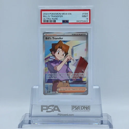 2023 Pokemon MEW EN Ultra Rare #194 Bill's Transfer PSA 9