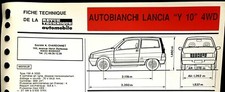 Revue technique Lancia Y10