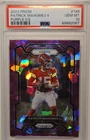 Panini 2023 Prizm Patrick Mahomes II Chiefs #149 Purple Ice 05/225 PSA 10