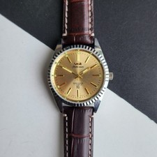 Vintage HMT Kohinoor Fluted Bezel Mechanical Hand Winding Wrist Watch A13