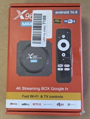 X96 Mini Max Android TV Streaming Box  Google TV 4K