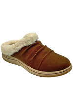 Clarks Cloudsteppers Women's Faux Fur Clogs Breeze Willow Tan