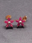 10ct Gold & Ruby Stud Earrings