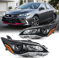 2PCS Headlights Assembly Set for 2015 2016 2017 Toyota Camry LE XLE SE XLE Repla