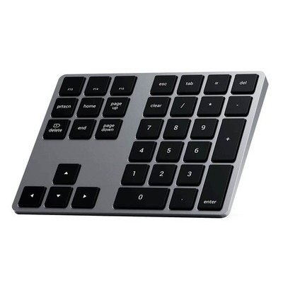 Kabellose Digitalpad Tastatur SLIM, macOs Tastenkombinationen, grau