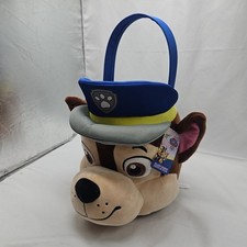 Nickelodeon Paw Patrol Chase Bucket Plush Easter Halloween Basket