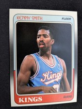 1988-89 Fleer Basketball Card # 100 Kenny Smith RC - Sacramento Kings (NM)