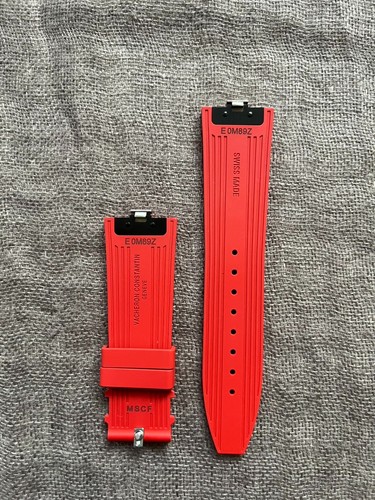 Authentic Vacheron Constantin Overseas 4500V Red Rubber Strap / Band - Picture 2 of 22