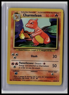 Charmeleon - Base Set 24/102 Uncommon Non-Holo Pokemon TCG