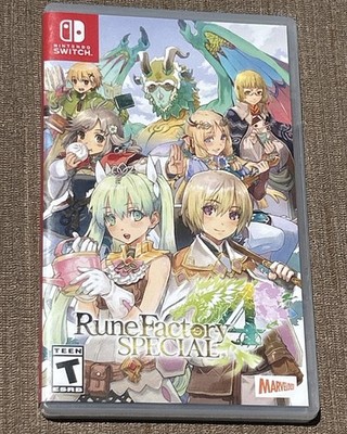 Rune Factory 4 Special  Nintendo Switch Case & Manual Only NO GAME Replacement