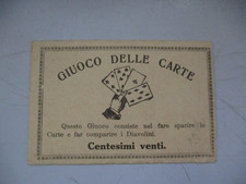 rara bustina piena sigillata fine 800 GIUOCO DELLE CARTE Centesimi Venti