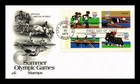US COVER SUMMER OLYMPICS FIRST DAY ISSUE SCOTT 1794A PLATE BLOCK ARTCRAFT