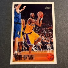 Kobe Bryant 1996 Topps RC Lakers Basketball Card Rare Rookie PSA Ungraded. rookie card picture