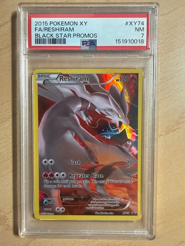 Reshiram graded PSA 7 for sale on eBay
