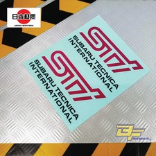 2 Pcs Subaru Sti Fog Lamp Replacement Sticker Decal Jdm Style Waterproof Pvc