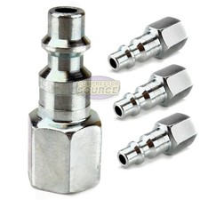 4 Pack 1/4" Female NPT Industrial Style Plug Air Compressor Hose Quick Coupler