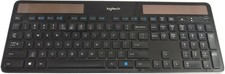 TESTED Logitech K750 Black Solar Wireless Keyboard NEEDS NEW BATTERY No Dongle