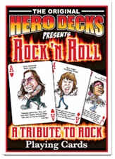 Hero Decks Rock 'N Roll Playing Cards Tribute To Rock Legends Music Complete Set