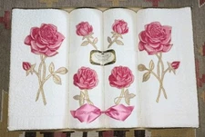 🔥USA New VTG 6 Pc Set 100% Cotton Cannon Royal Terry Treasure Bath Towel Rose