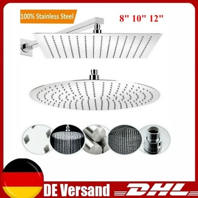 KOVOL Regendusche Duschkopf Anti-kalk mit Selbstreinigung Kopfbrause Handbrause DHL