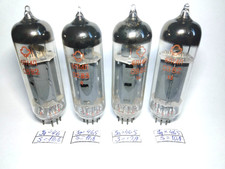 New 4 pcs 6P14P Matched Quad Gold Grid EL84 6BQ5