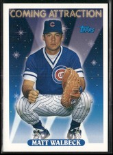 Matt Walbeck 1993 Topps #812 RC Chicago Cubs