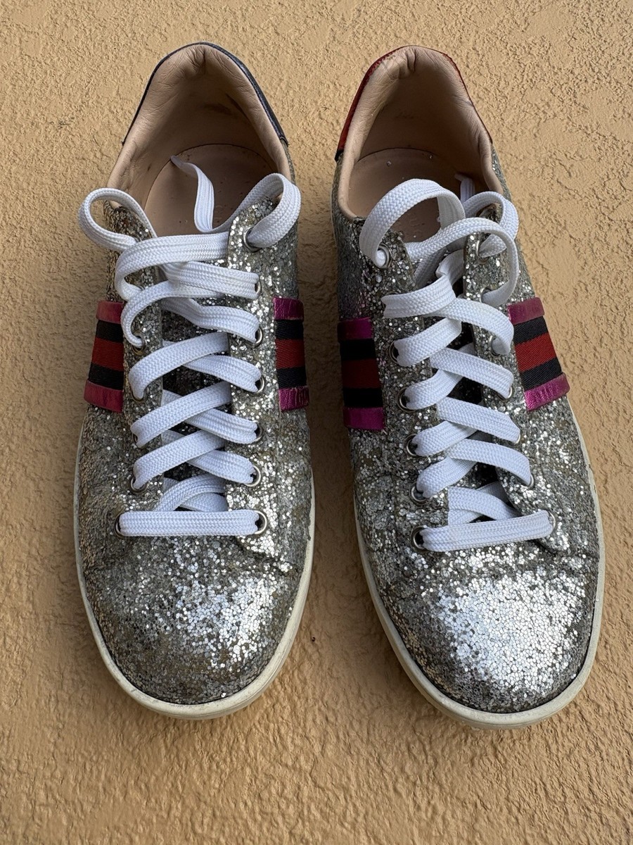 Gucci Ace Women's Glitter Sneakers EU US