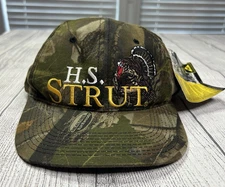 Vintage HS Strut Turkey Calls Hunting Hat Snapback Cap Realtree Camo Outdoor Cap