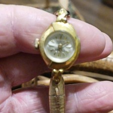 Vtg Swiss Clebar Women’s Watch 17 Jewels Incabloc Cocktail Watch not tested