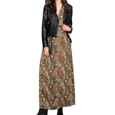 Scotch And Soda Endless Horizon Wrap Maxi Floral Dress Size L Farmhouse Western