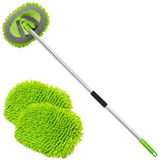 62" Microfiber Car Wash Brush Kit with Adjustable Handle - Scratch-Free Cleaning