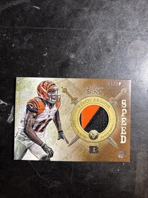 2012 Topps Valor - Field Armor Patch Mohamed Sanu #FAP-MS Speed /70 (MEM, RC)