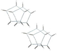 Tire Chain Tensioner w/ Carabiner Clip for Large & Semi Trucks, Tractors - 2Pair