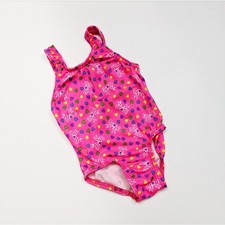 Vintage Neon Pink One Piece Swimming Suit Sz 24m