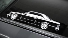 Mercedes W124 CE Aufkleber Silhouette Mercedes W124 tuning Sticker Matt Weiß neu Mercedes W124 CE Aufkleber Silhouette Mercedes W124 tuning Sticker Matt Weiß neu