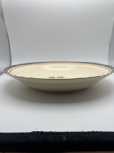 Art Deco American Chinaware ACW1 kleine Untertasse Schale Obst Blumen - Bild 2 von 10
