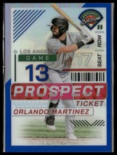 2024 Panini Prospect Edition #139 Orlando Martinez Blue Holo #/149