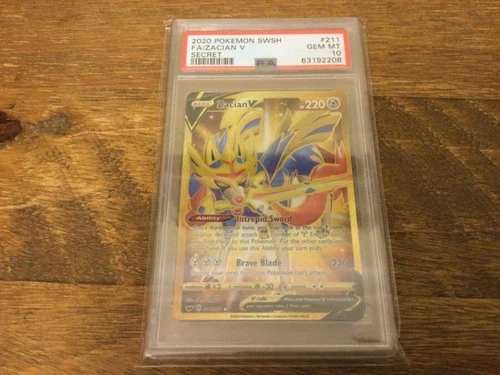 Pokemon Zacian V 211/202 PSA 10