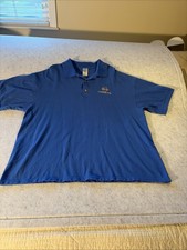 Corvette Chevy Chevrolet Sports Car Polo Short Sleeve Royal Blue Sz XL 601