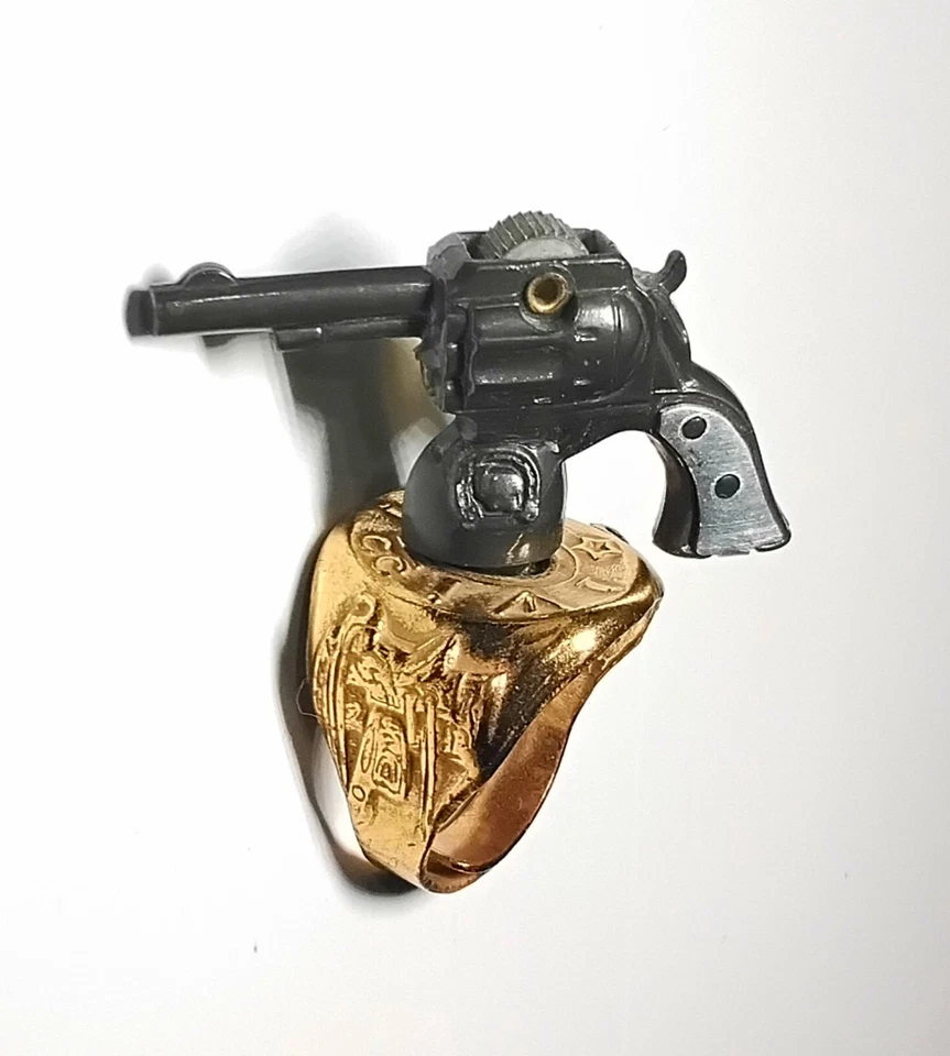 Anillo de pistola de juguete premium Lone Ranger Six-shooter 1947 cereal excelente estado Foto 2 de 4