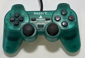 OEM Sony PlayStation 2 PS2 Emerald Green Clear Dualshock Controller Official