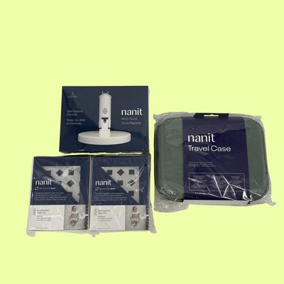 Nanit GREEN Travel Case w/ Multi-Stand and Medium + Large Nanit Breathing Bands