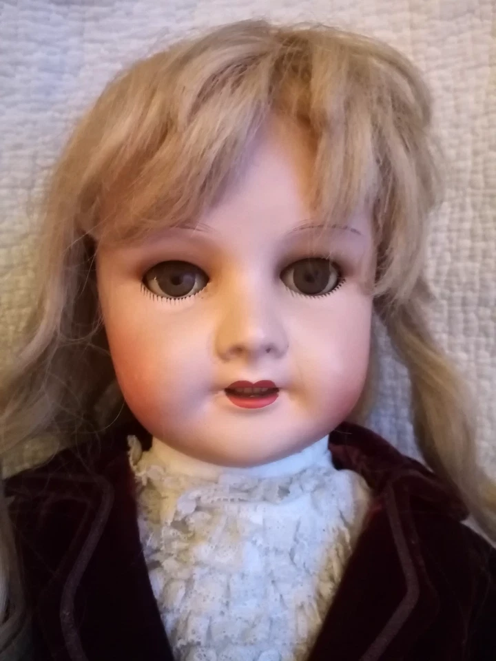 POUPEE ANCIENNE SFBJ PARIS 301 TAILLE 11 EN COMPOSITION ET BOIS - Photo 4/4