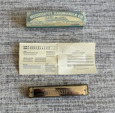 Vintage Mississippi Harmonica Co Regal Item 96235 Key of C Box Insert