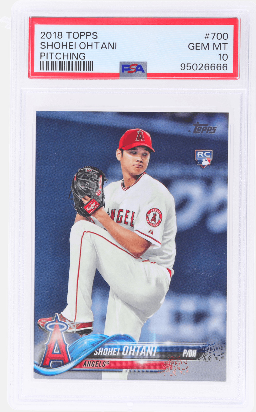 2018 Topps Shohei Ohtani Pitching #700 PSA 10 Rookie RC