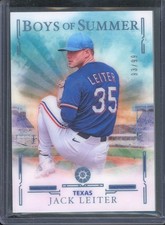 2025 Panini Boys of Summer JACK LEITER #82 Blue /99 Texas Rangers