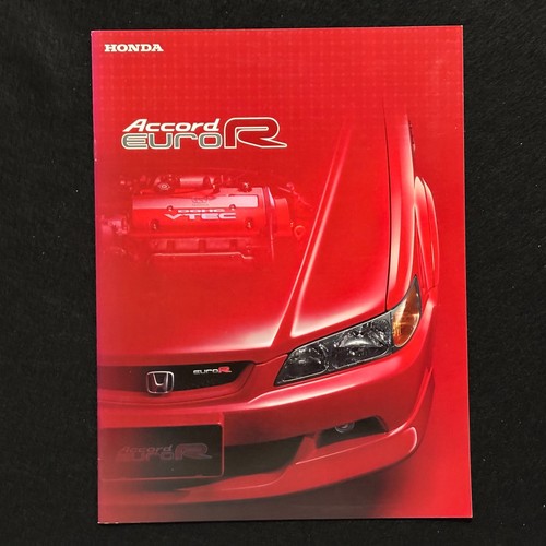 Honda Accord Euro R CL1 Brochure Catalog JDM DOHC VTEC Recaro Red Cover Rare