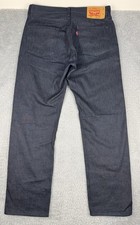 Levi  s 501 Jeans Mens 36x32 Dark Wash Button Fly Straight Leg Denim